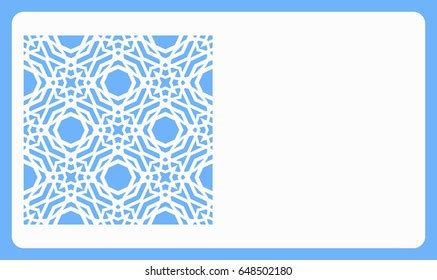 Business Card Template Cut Out Cards Stock Vector (Royalty Free ...