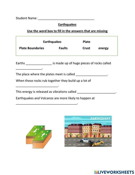 Earthquakes Ks2 Labelling Worksheet For Primary Education