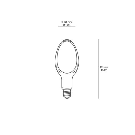 Duralamp Lampada Led Ellissoidale W High Power A Effetto Sodio