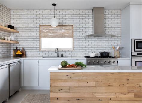 Kitchen Backsplash White Brick Things In The Kitchen