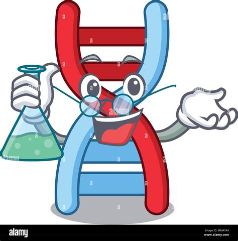 Professor dna molecule character cartoon Stock Vector Image & Art - Alamy