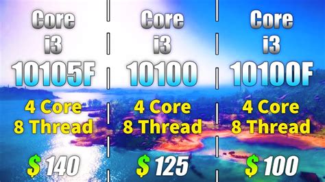 Core I3 10105f Vs Core I3 10100 Vs Core I3 10100f Pc Gameplay Tested Youtube