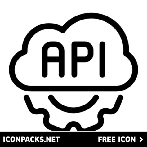 Free Api Cloud Computing Cogwheel Black Lineal Svg Png Icon Symbol