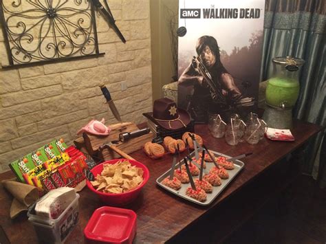 The Walking Dead Premiere Movie Night Party Ideas Photo 2 Of 8