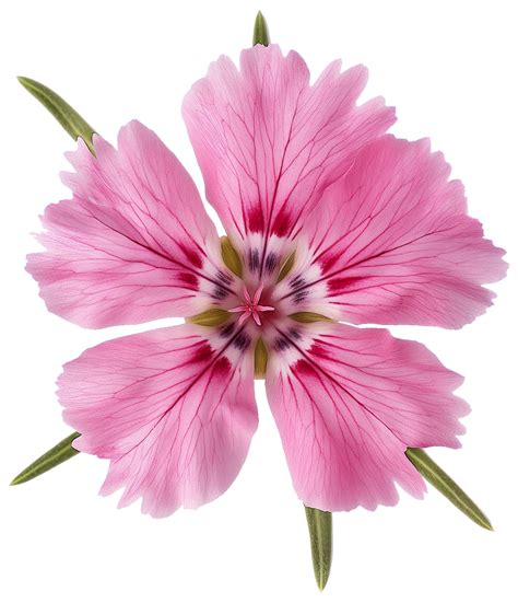 Dianthus deltoides - Pink dianthus flower isolated transparent