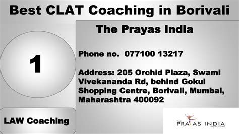 PPT Best CLAT Coaching In Borivali The Prayas India PowerPoint