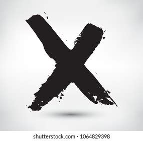 Xgrunge Letter X Vector Cross Sign Stock Vector Royalty Free