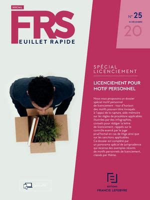 Calaméo Feuillet Rapide Social Spécial licenciement