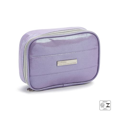 ESTOJO BOX FEMININO LILAS METALIZADO SEANITE Seanite Mochilas