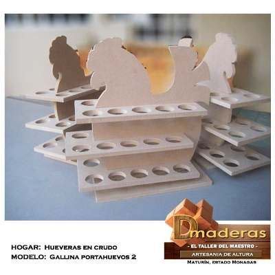 Gallina Porta Huevos Para Cocina Huevera En Mdf Crudo Mercado Libre