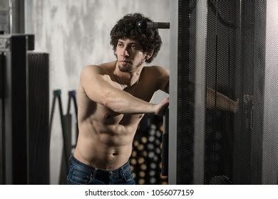Sexy Fitness Athlete Naked Torso Posing Stock Photo Shutterstock