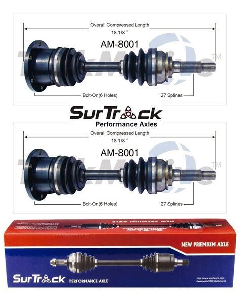 Trakmotive Front Cv Axle Shafts Set Of For American Motors Eagle