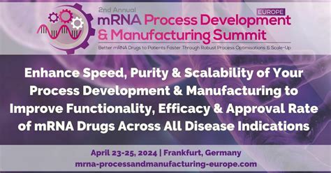 2nd MRNA Process Development Manufacturing Summit April 2024