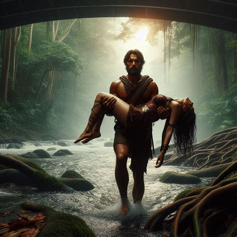 Tarzan Carries Unconscious Wonder Woman In Jungel By Razyuv On Deviantart