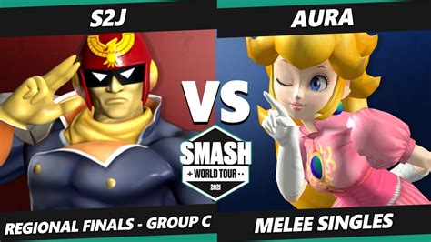 SWT NA West Group C S2J Captain Falcon Vs Aura Peach SSBM Smash