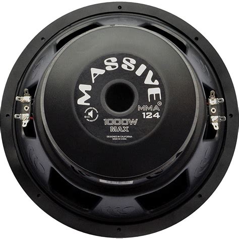 Massive Audio Massive MMA Series 12 Inch 500 Watt RMS Dual 4 Ohm