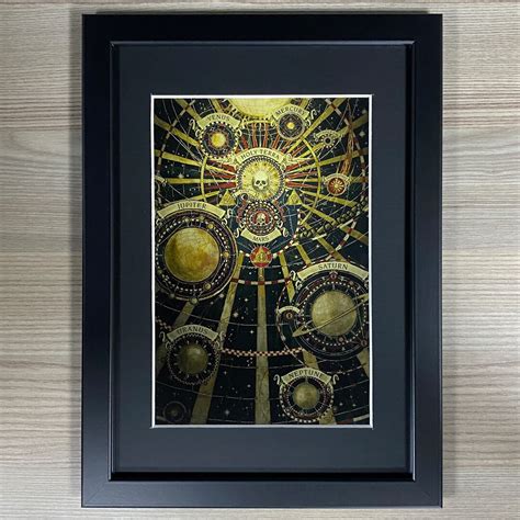 Sol System Map Framed Art Games Workshop Warhammer 40000 40k Etsy Uk