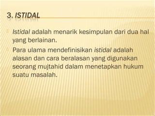 Sumber Hukum Islam Metode Ijtihad Ppt