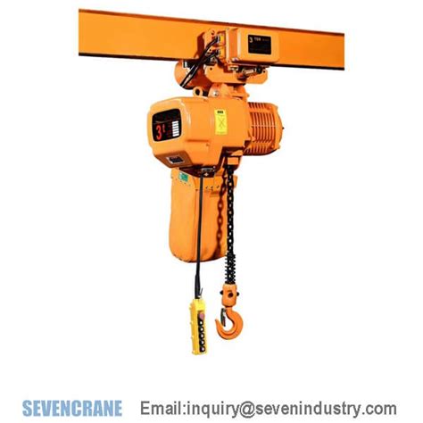 Motor Lifting Electric Chain Crane Ton Hoist With Electric Monorail