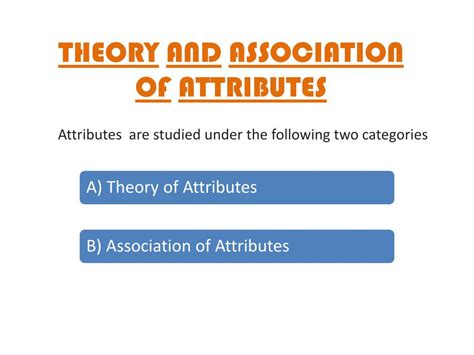 Ppt Theory And Association 0f Attributes Powerpoint Presentation Id