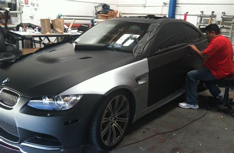 Matte Black Wrap for Silver BMW – Custom Vehicle Wraps