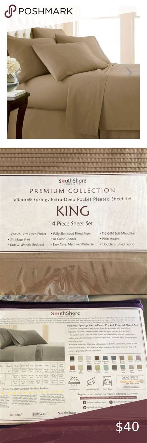 NWT king size extra deep pocket sheets | Extra deep pocket sheets, Deep pocket sheets, King ...