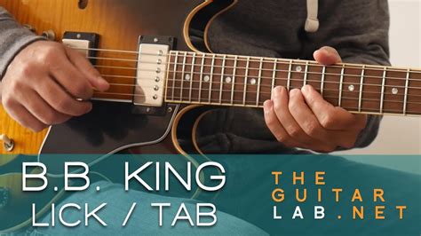 B B King Blues Guitar Lick Tab Theguitarlab Net Youtube