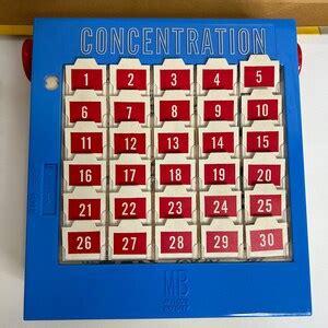 Concentration Board Game Milton Bradley Vintage S Board