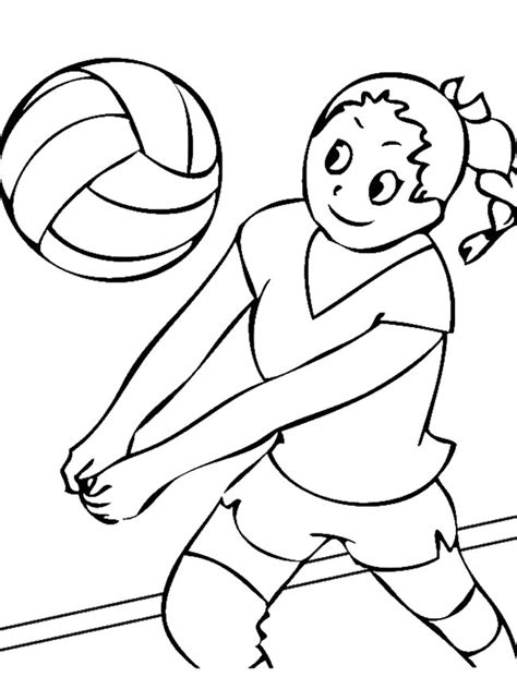 23 Desenhos de Vôlei para Imprimir e Colorir Pintar