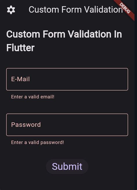 Form Validation In Flutter Step By Step Guide Appoverride