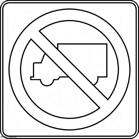traffic sign with truck 2