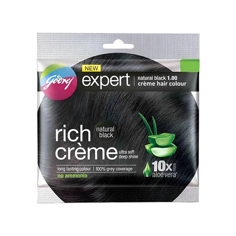 Godrej Expert Creme Hair Colour For Women And Men Natural Black 100