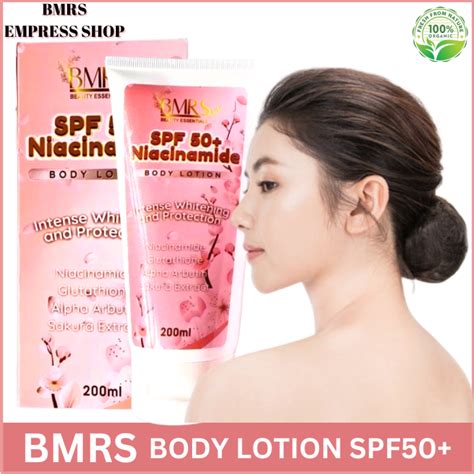 Original Bmrs Spf Niacinamide Body Lotion Intense Whitening And