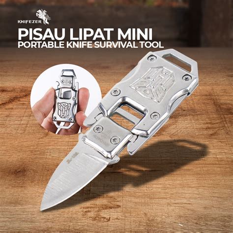 Knifezer Jinjunlang Transformer Pisau Lipat Mini Survival Tool H