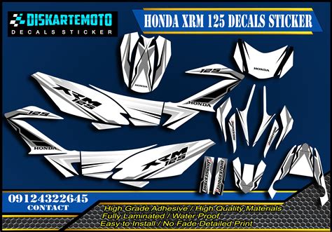 Honda XRM 125 Fi Decals Sticker Ubicaciondepersonas Cdmx Gob Mx