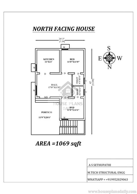 Amazing North Facing House Plans As Per Vastu Shastra Off