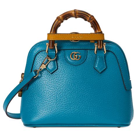 Gucci Diana Mini Tote Bag In Blue Modesens