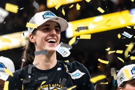 Photo Of Caitlin Clark During Iowa Celebration Causes A Stir - Athlon Sports