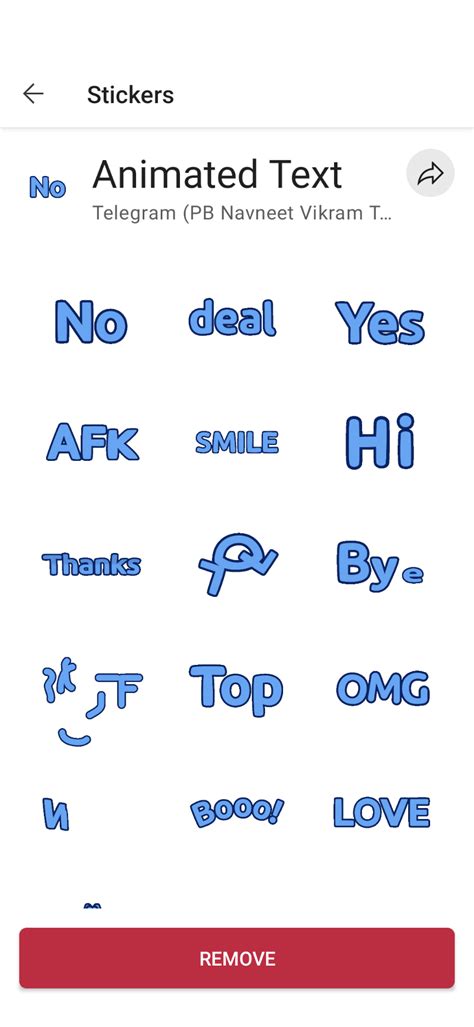 Animated Text : signalstickers