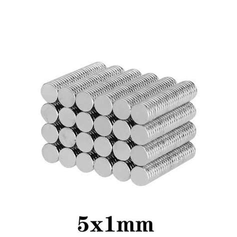 kit 100 pcs Imã De Neodímio 5x1 Redondo Pequeno 5mmx1mm N35 1 Shopee