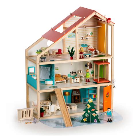 Toylino Casa Delle Bambole In Legno Con Accessori Aldi