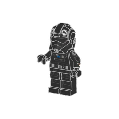 Lego Imperial Tie Fighter Interceptor Pilot Minifigure Brick Owl