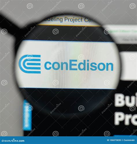 Milan, Italy - August 10, 2017: Consolidated Edison Logo on the ...