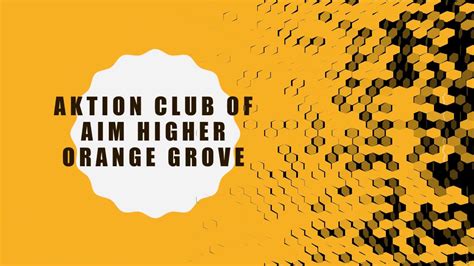 Who Is The Aktion Club Of Aim Higher Orange Grove Youtube