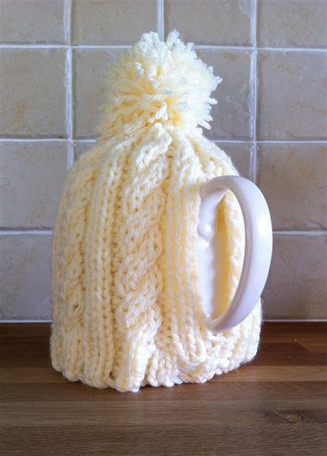 Easy Cable Tea Cosy Knitting Pattern Etsy