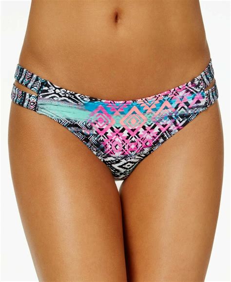 Sundazed Womens Size XS Bikini Bottoms Sasha Hipster Multi Color Print