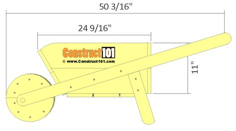 Wheelbarrow Planter Plans - Drawings - Material List - Step-By-Step ...