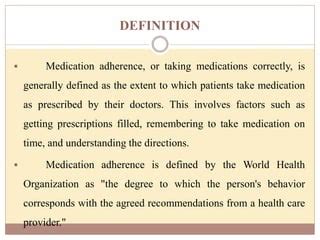 Medical adherence | PPT | Free Download