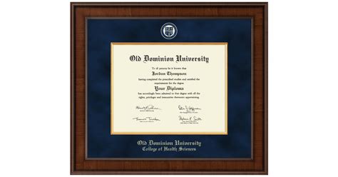 Odu College Of Health Sciences Diploma Frames Church Hill Classics