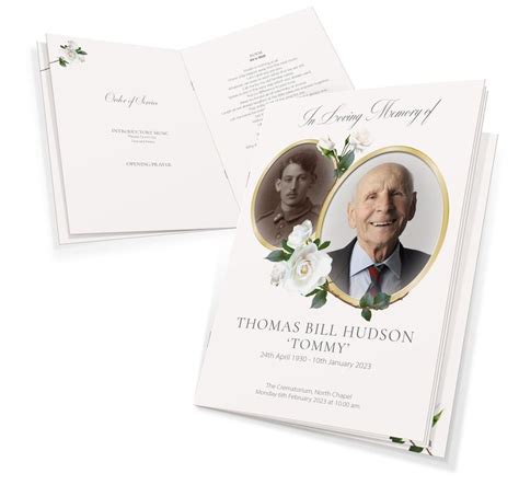 Printed Funeral Order Of Service Booklets Orders Of Service Hymn